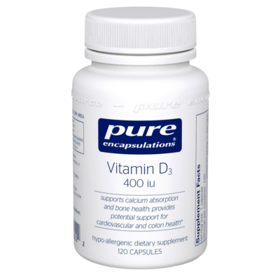 Vitamin D3  10mcg (400IU) 120 capsules