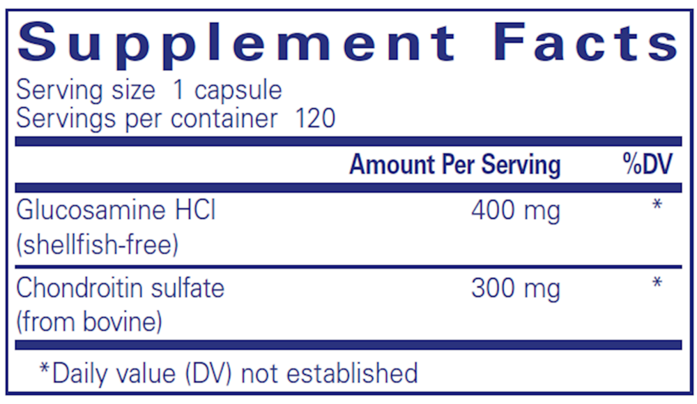 Product image for Glucosamine HCl Chondroitin.