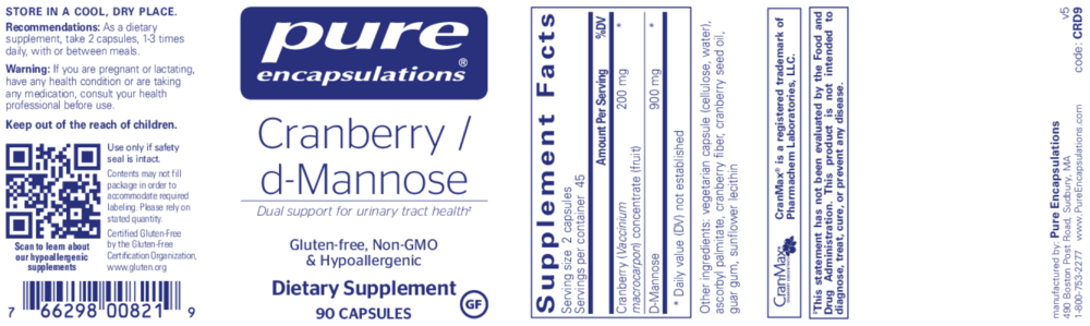 Product image for Cranberry/D-Mannose.