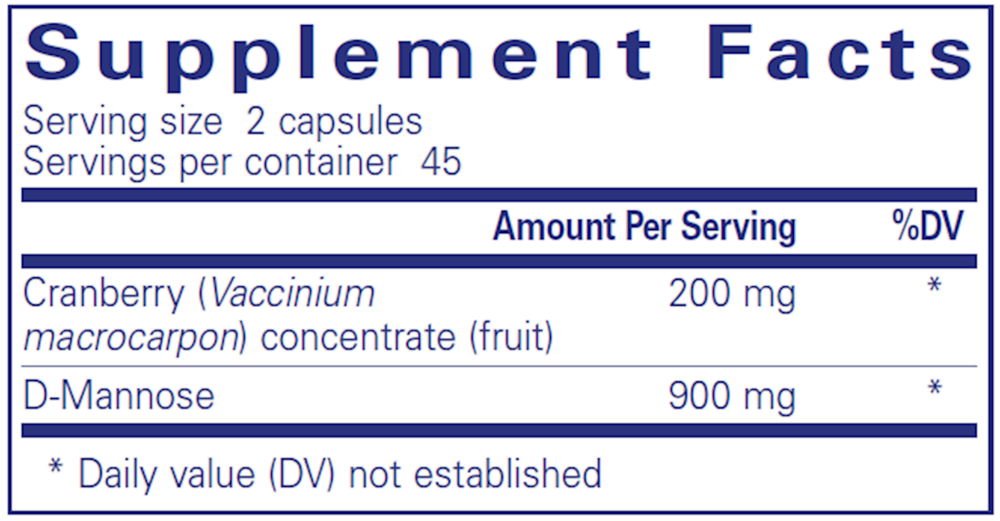 Product image for Cranberry/D-Mannose.