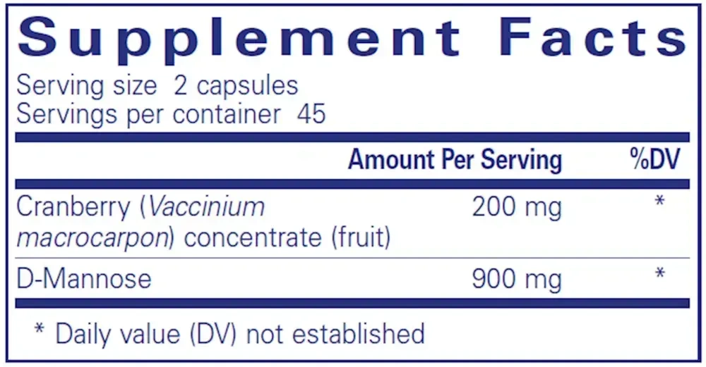 Product image for Cranberry/D-Mannose.