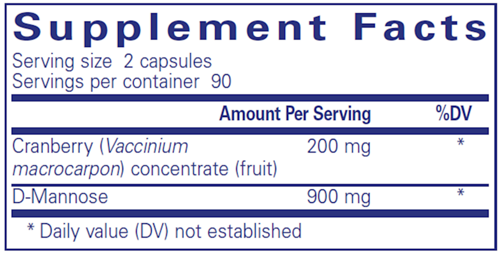 Product image for Cranberry/D-Mannose.
