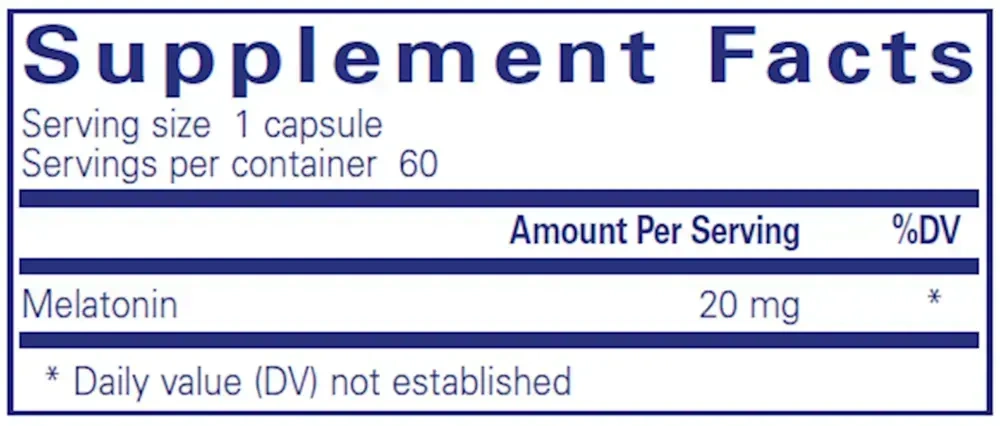 Product image for Melatonin 20mg.