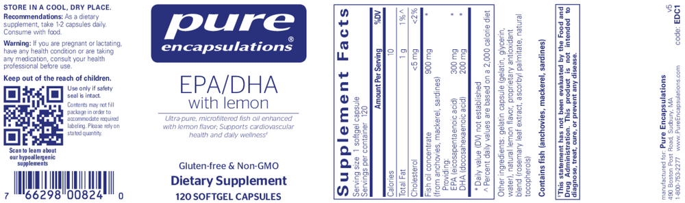 Product image for EPA&#x2F;DHA With Lemon.