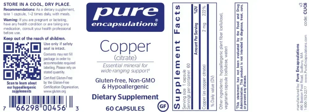 Product image for Copper (Citrate).