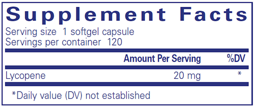 Product image for Lycopene 20mg.
