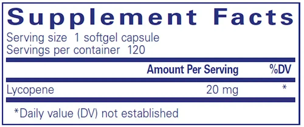 Product image for Lycopene 20mg.