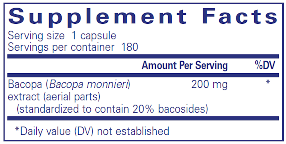Product image for Bacopa Monnieri.