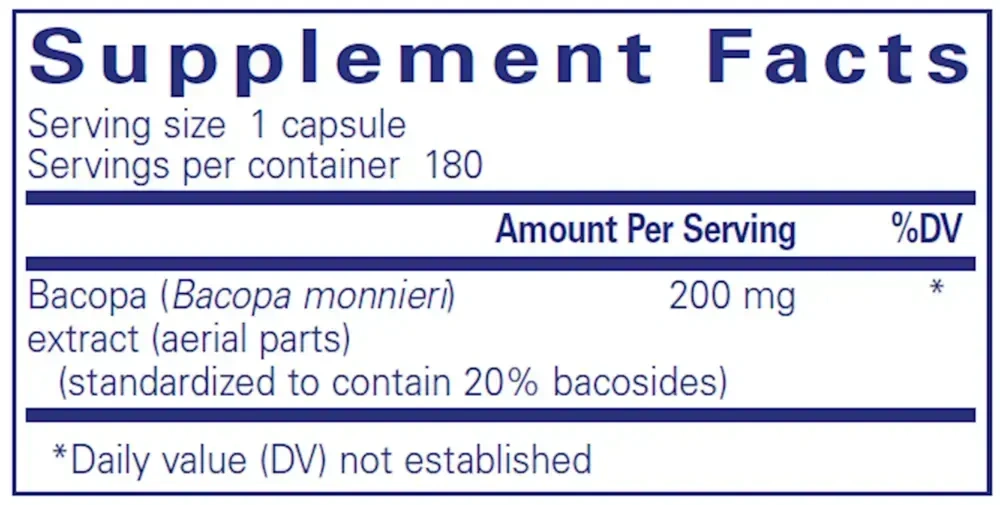 Product image for Bacopa Monnieri.