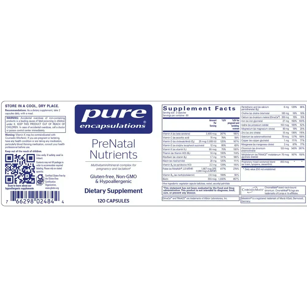 Product image for PreNatal Nutrients.