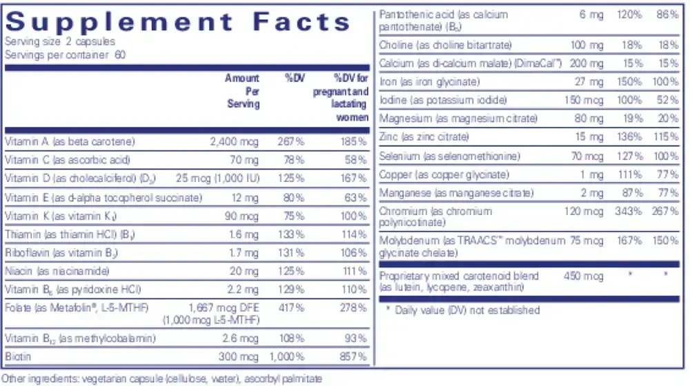 Product image for PreNatal Nutrients.