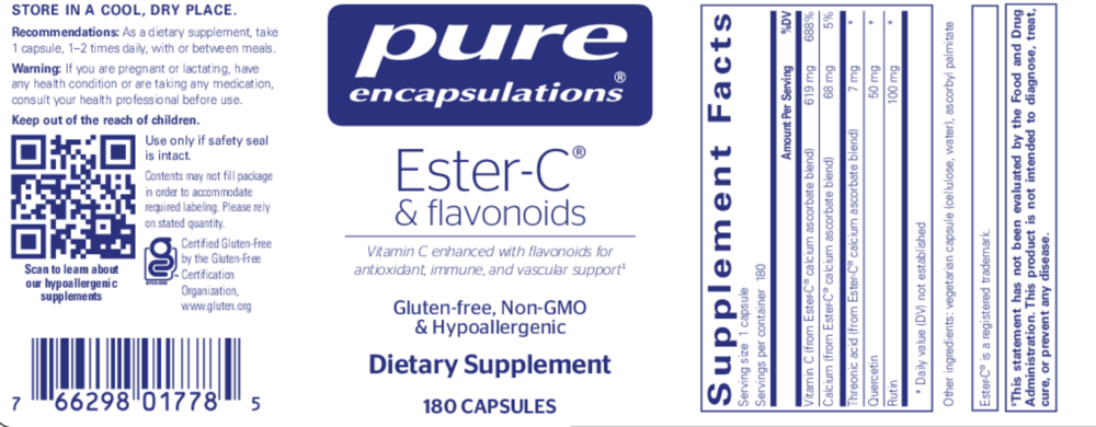 Product image for Ester-C® &amp; Flavonoids.