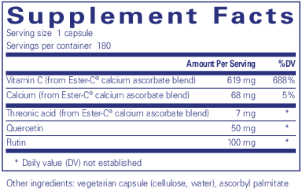 Product image for Ester-C® &amp; Flavonoids.