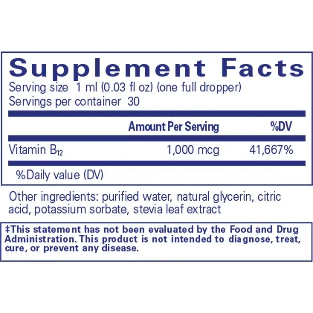 Product image for B12 Liquid.