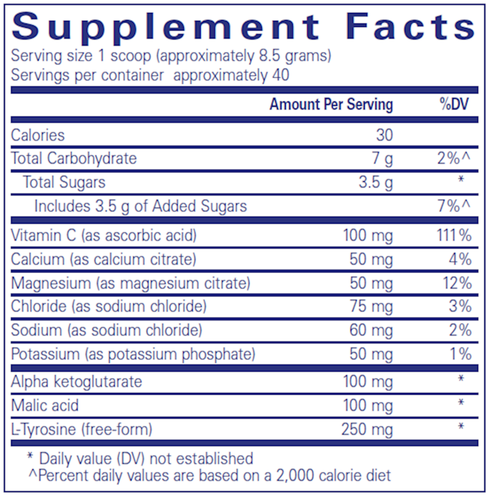Product image for Electrolyte/Energy Formula.