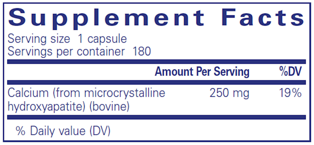 Product image for Calcium (MCHA).