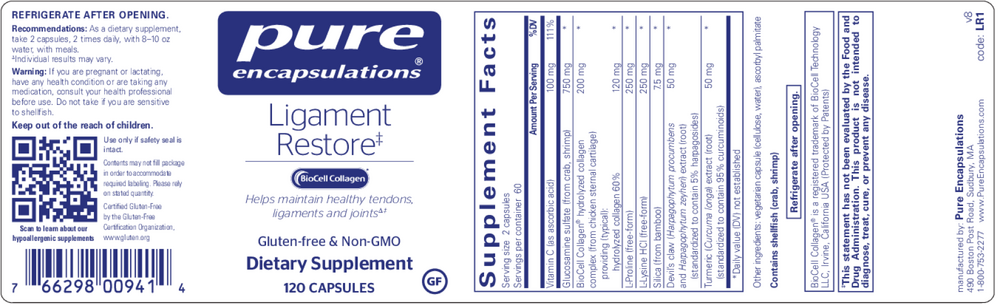 Product image for Ligament Restore*.