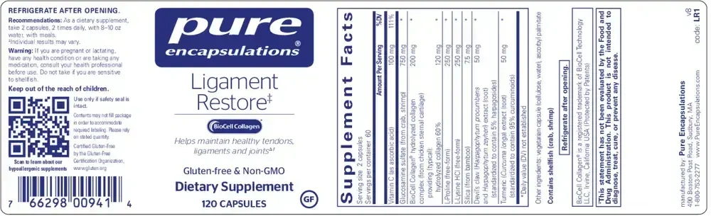 Product image for Ligament Restore*.