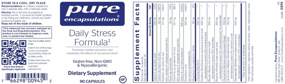 Product image for Daily Stress Formula*.