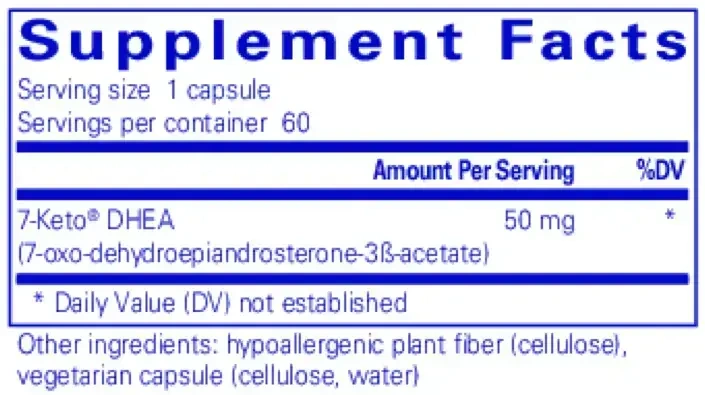 Product image for 7-Keto DHEA 50mg.