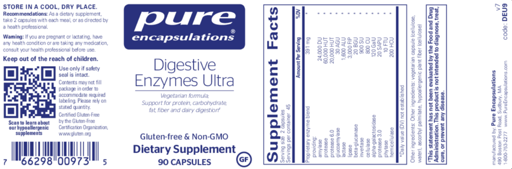 Product image for Digestive Enzymes Ultra.