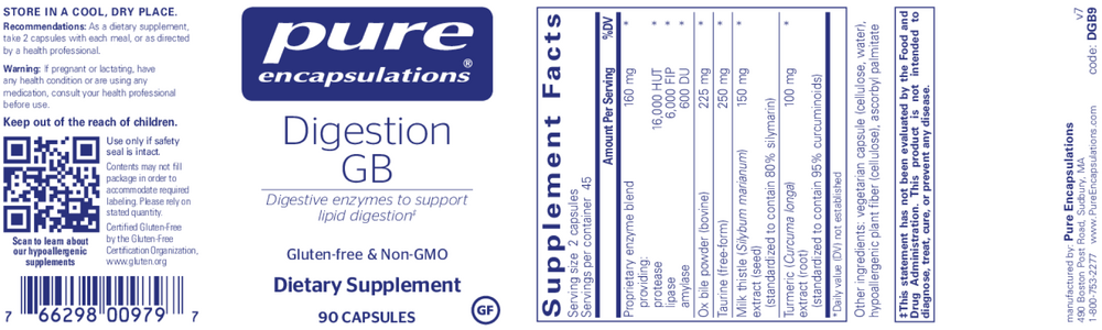 Product image for Digestion GB.
