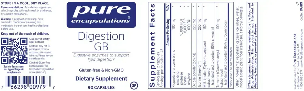 Product image for Digestion GB.