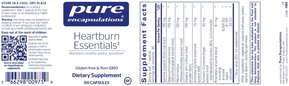 Product image for Heartburn Essentials*.