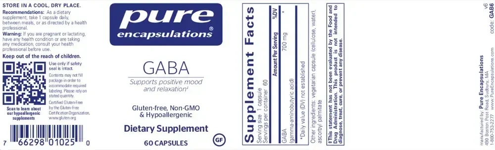 Product image for GABA.