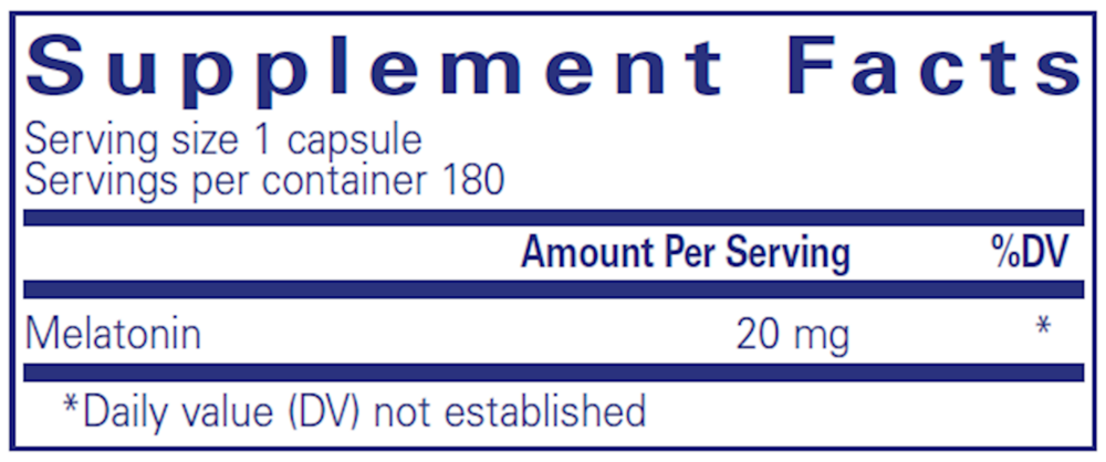 Product image for Melatonin 20mg.