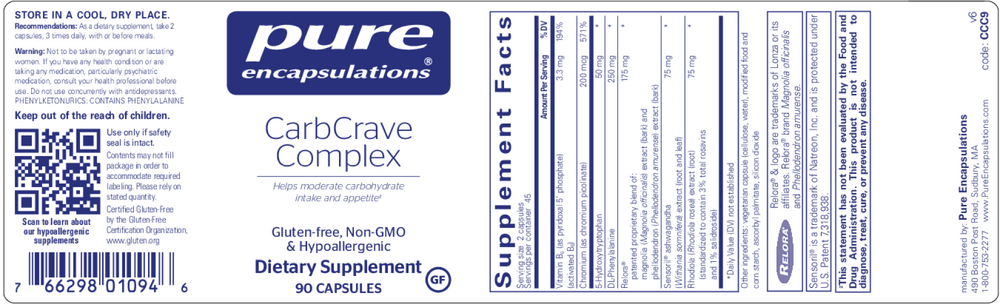 Product image for Carbcrave Complex.
