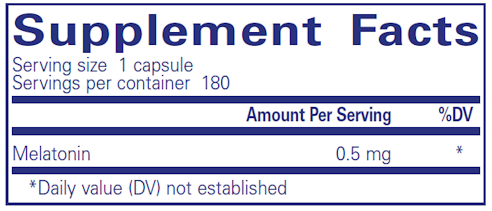 Product image for Melatonin 0.5mg.