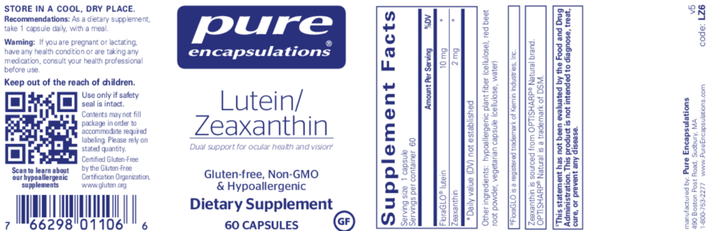 Product image for Lutein/Zeaxanthin.