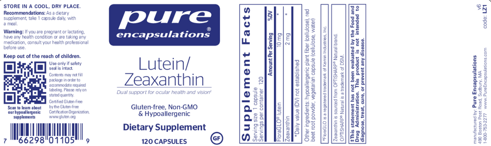 Product image for Lutein/Zeaxanthin.