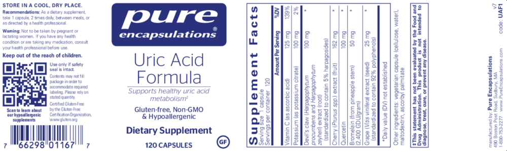 Product image for Uric Acid Formula.