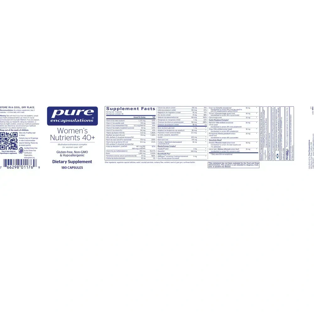 Product image for Women's Nutrients 40+.