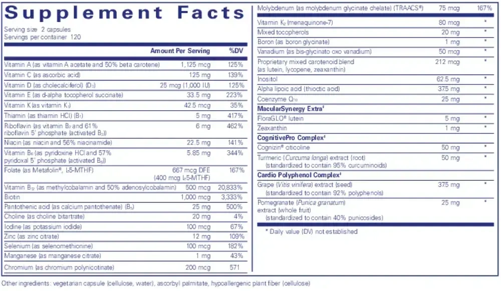 Product image for Longevity Nutrients.