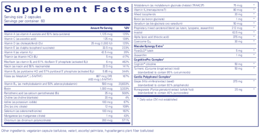 Product image for Longevity Nutrients.