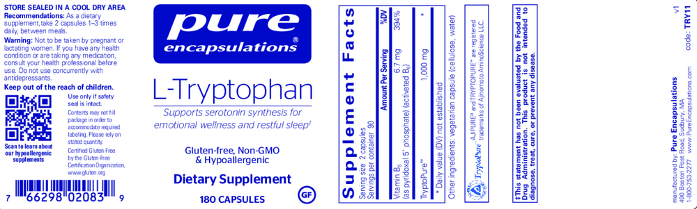 Product image for L-Tryptophan.