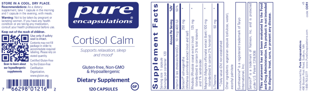 Product image for Cortisol Calm*.