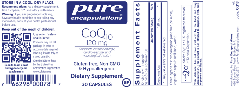 Product image for CoQ10 120mg.