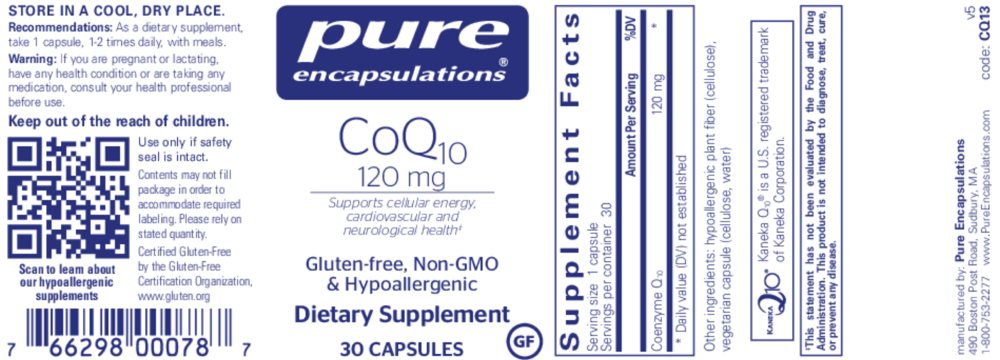 Product image for CoQ10 120mg.