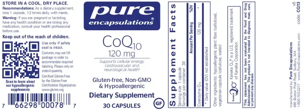 Product image for CoQ10 120mg.