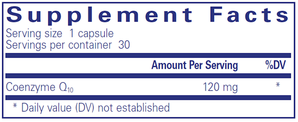 Product image for CoQ10 120mg.
