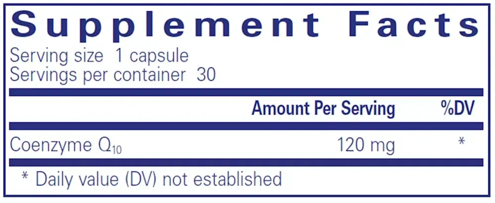 Product image for CoQ10 120mg.