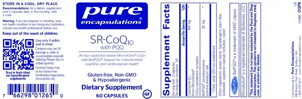 Product image for SR-CoQ10 w/PQQ.