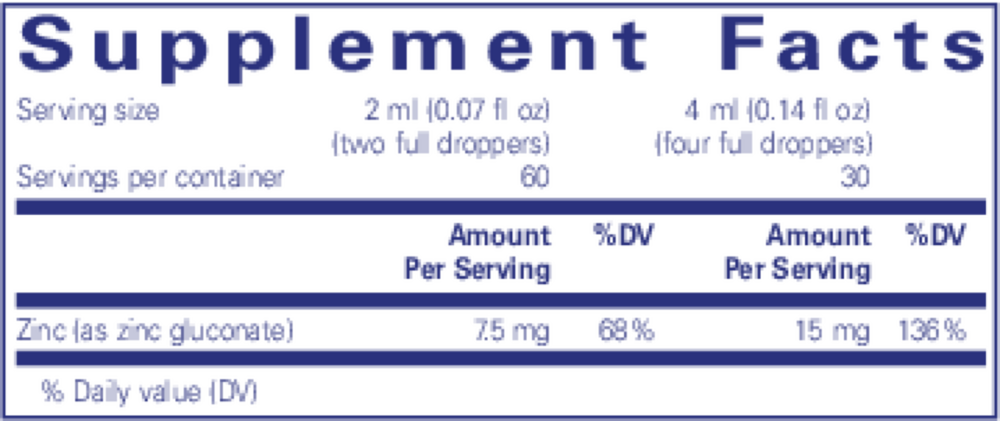 Product image for Zinc Liquid 15mg.
