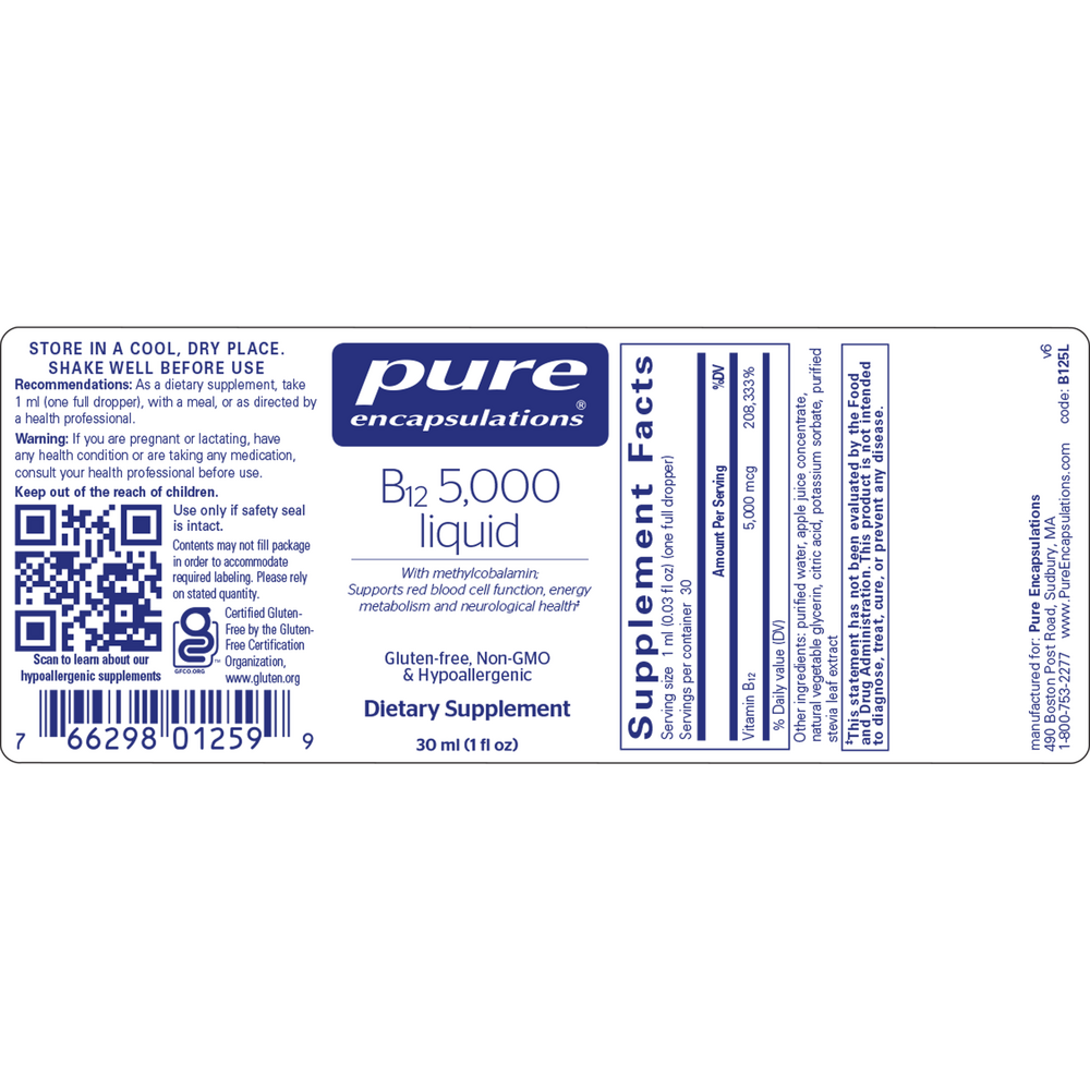 Product image for B12 5000 Liquid.