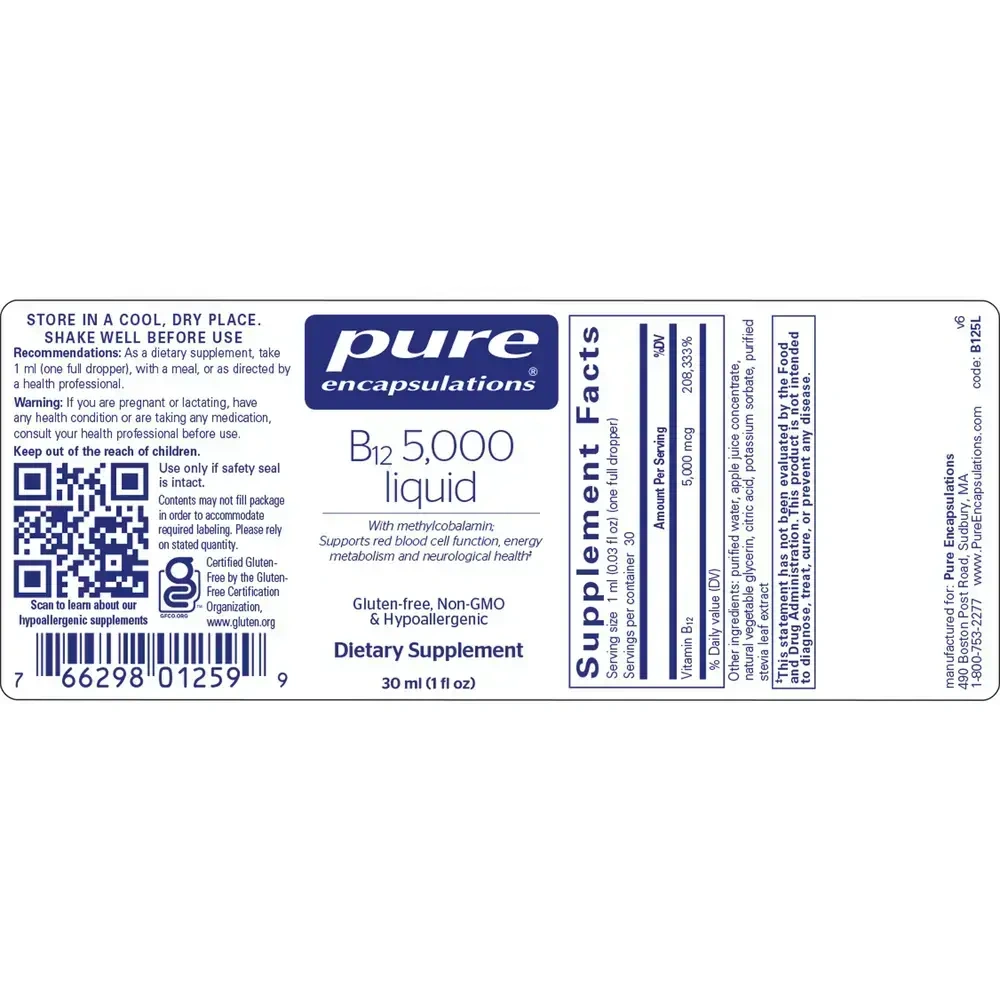 Product image for B12 5000 Liquid.
