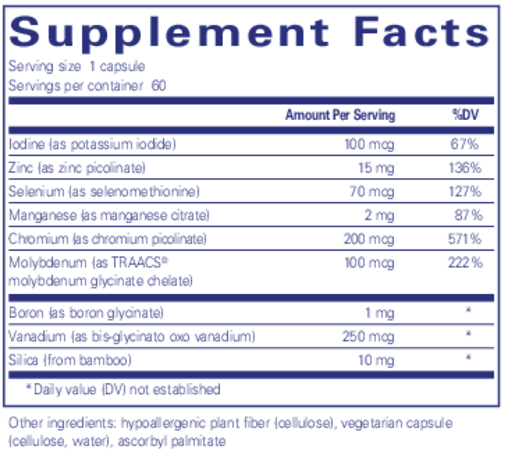Product image for Trace Minerals.
